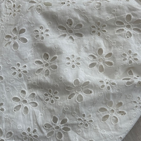 We The Free Mae Washed Eyelet Button Down Shirt size L - Picture 13 of 13